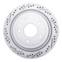 R1 97-13 Cadillac Xlr Rear Left Drilled & Slotted Geo-Carbon Rotor