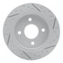 R1 97-06 Hyundai Elantra Rear Left Drilled & Slotted Geo-Carbon Rotor