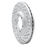 R1 92-02 Acura SLX Front Right Drilled & Slotted Geo-Carbon Rotor