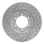 R1 92-02 Acura SLX Front Right Drilled & Slotted Geo-Carbon Rotor