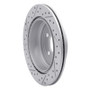 R1 06-20 BMW 330i GT xDrive Rear Right Drilled & Slotted Geo-Carbon Rotor