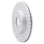 R1 06-12 Dodge Attitude (Mexico) Front Right Drilled & Slotted Geo-Carbon Rotor
