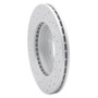 R1 06-12 Dodge Attitude (Mexico) Front Right Drilled & Slotted Geo-Carbon Rotor