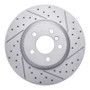 R1 13-21 BMW 435i Rear Right Drilled & Slotted Geo-Carbon Rotor