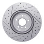 R1 13-21 BMW 435i Rear Right Drilled & Slotted Geo-Carbon Rotor