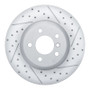 R1 13-21 BMW 440I xDrive Coupe Rear Left Drilled & Slotted Geo-Carbon Rotor