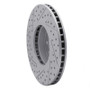 R1 12-20 BMW M240I xDrive Rear Right Drilled & Slotted Geo-Carbon Rotor