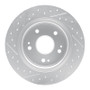 R1 16-25 Honda Hr-V Rear Right Drilled & Slotted Geo-Carbon Rotor