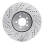 R1 13-20 BMW 440i xDrive Gran Coupe Front Right Drilled & Slotted Geo-Carbon Rotor