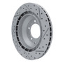 R1 19-26 Audi E-Tron Gt Rear Left Drilled & Slotted Geo-Carbon Rotor