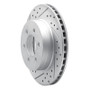 R1 97-02 Dodge Dakota Rwd Front Left Drilled & Slotted Geo-Carbon Rotor