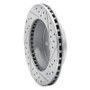 R1 97-02 Dodge Dakota Rwd Front Left Drilled & Slotted Geo-Carbon Rotor