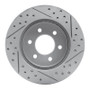 R1 97-02 Dodge Dakota Rwd Front Left Drilled & Slotted Geo-Carbon Rotor