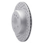 R1 11-16 BMW 535i xDrive Rear Left Drilled & Slotted Geo-Carbon Rotor