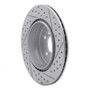 R1 11-16 BMW 535i xDrive Rear Left Drilled & Slotted Geo-Carbon Rotor