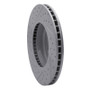 R1 11-19 BMW ActiveHybrid 5 Front Right Drilled & Slotted Geo-Carbon Rotor