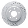 R1 17-26 Acura Integra Rear Left Drilled & Slotted Geo-Carbon Rotor