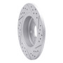 R1 11-22 Buick Encore Rear Left Drilled & Slotted Geo-Carbon Rotor
