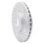 R1 17-26 Acura Integra Front Right Drilled & Slotted Geo-Carbon Rotor