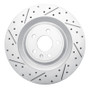 R1 15-18 Porsche Macan Rear Left Drilled & Slotted Geo-Carbon Rotor