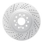 R1 17-26 Acura Integra Front Left Drilled & Slotted Geo-Carbon Rotor