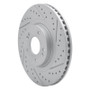 R1 15-20 Kia Sorento Front Right Drilled & Slotted Geo-Carbon Rotor