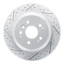 R1 16-26 Honda Passport Rear Left Drilled & Slotted Geo-Carbon Rotor