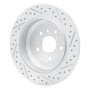 R1 16-26 Honda Passport Rear Left Drilled & Slotted Geo-Carbon Rotor
