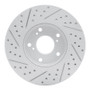 R1 16-26 Honda Civic Coupe Front Right Drilled & Slotted Geo-Carbon Rotor