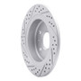 R1 11-16 Buick Regal Rear Right Drilled & Slotted Geo-Carbon Rotor