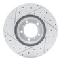 R1 10-24 Audi RS E-Tron Gt Right Front Drilled & Slotted Geo-Carbon Rotor
