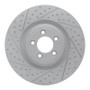 R1 06-21 Jaguar XK Front Left Drilled & Slotted Geo-Carbon Rotor
