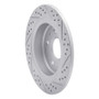 R1 11-16 Buick Lacrosse Rear Left Drilled & Slotted Geo-Carbon Rotor