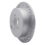 R1 08-15 Subaru Outback Rear Right Drilled & Slotted Geo-Carbon Rotor