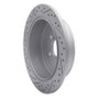 R1 08-15 Subaru Outback Rear Right Drilled & Slotted Geo-Carbon Rotor