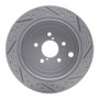 R1 08-15 Subaru BRZ Rear Left Drilled & Slotted Geo-Carbon Rotor