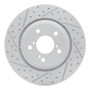 R1 15-26 Acura Mdx Front Left Drilled & Slotted Geo-Carbon Rotor