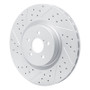 R1 03-25 Subaru BRZ Front Left Drilled & Slotted Geo-Carbon Rotor
