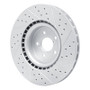 R1 03-25 Subaru BRZ Front Left Drilled & Slotted Geo-Carbon Rotor