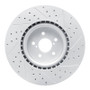 R1 03-25 Subaru BRZ Front Left Drilled & Slotted Geo-Carbon Rotor