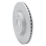R1 12-16 Honda Cr-V Front Left Drilled & Slotted Geo-Carbon Rotor