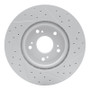 R1 12-16 Honda Cr-V Front Left Drilled & Slotted Geo-Carbon Rotor