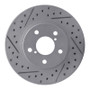 R1 90-01 Subaru Impreza Front Right Drilled & Slotted Geo-Carbon Rotor