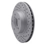 R1 90-01 Subaru Impreza Front Right Drilled & Slotted Geo-Carbon Rotor