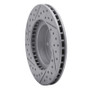 R1 90-01 Subaru Impreza Front Right Drilled & Slotted Geo-Carbon Rotor