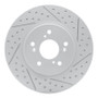 R1 07-16 Acura Rdx Front Right Drilled & Slotted Geo-Carbon Rotor