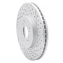 R1 07-16 Acura Rdx Front Right Drilled & Slotted Geo-Carbon Rotor