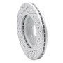 R1 07-16 Acura Rdx Front Right Drilled & Slotted Geo-Carbon Rotor