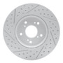 R1 07-16 Acura Rdx Front Right Drilled & Slotted Geo-Carbon Rotor