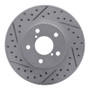 R1 90-01 Subaru Impreza Front Left Drilled & Slotted Geo-Carbon Rotor